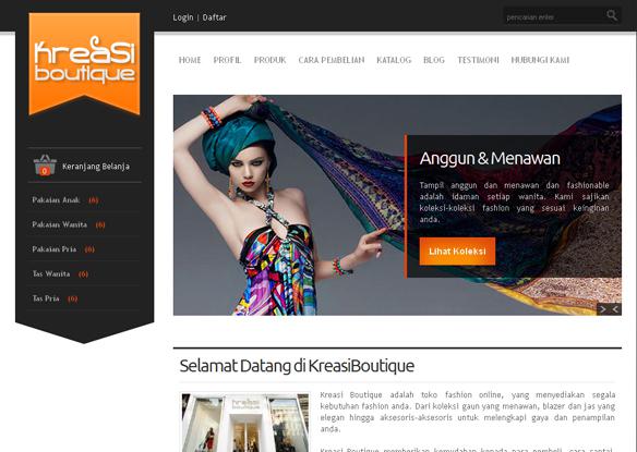 KreasiBoutique (Responsive)
